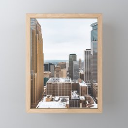 Minneapolis Skyline | City Photography  Framed Mini Art Print