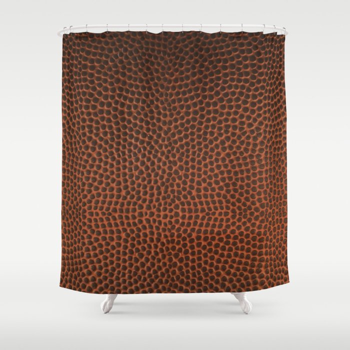 Football / Basketball Leather Texture Skin Shower Curtain