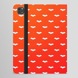 White Tiny Bats Red iPad Folio Case