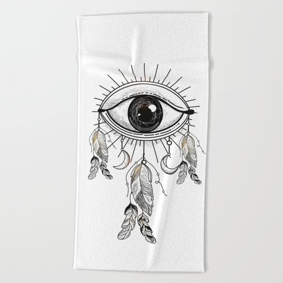eye Beach Towel