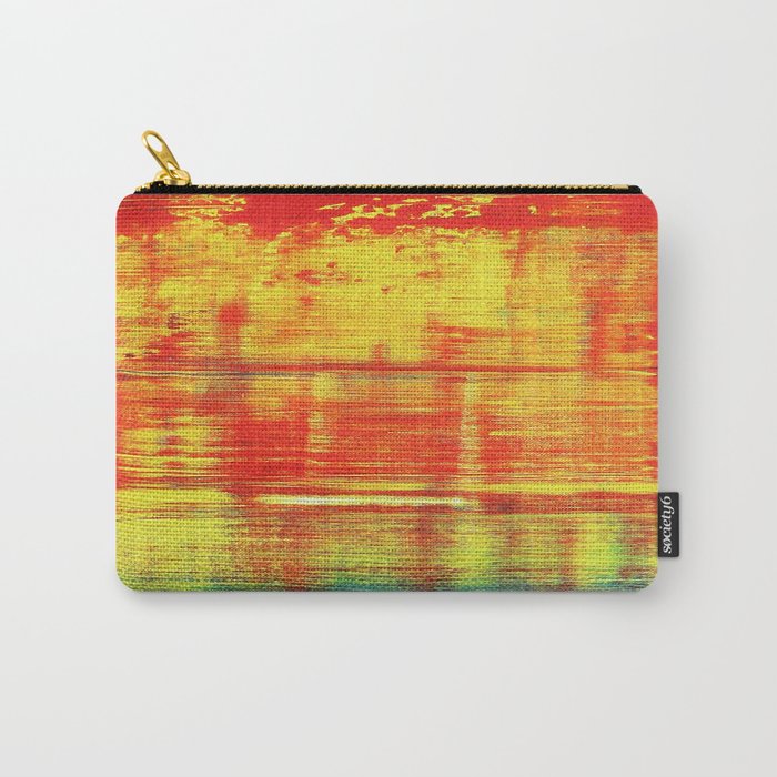 Sunny Sunset, Colorful Abstract Art Carry-All Pouch