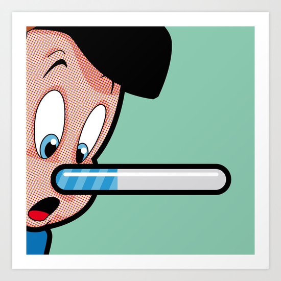 Lie Loading Art Print