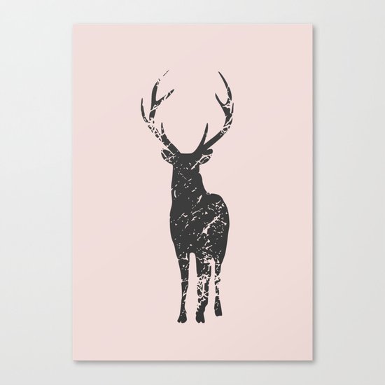 Plain deer modern art Canvas Print
