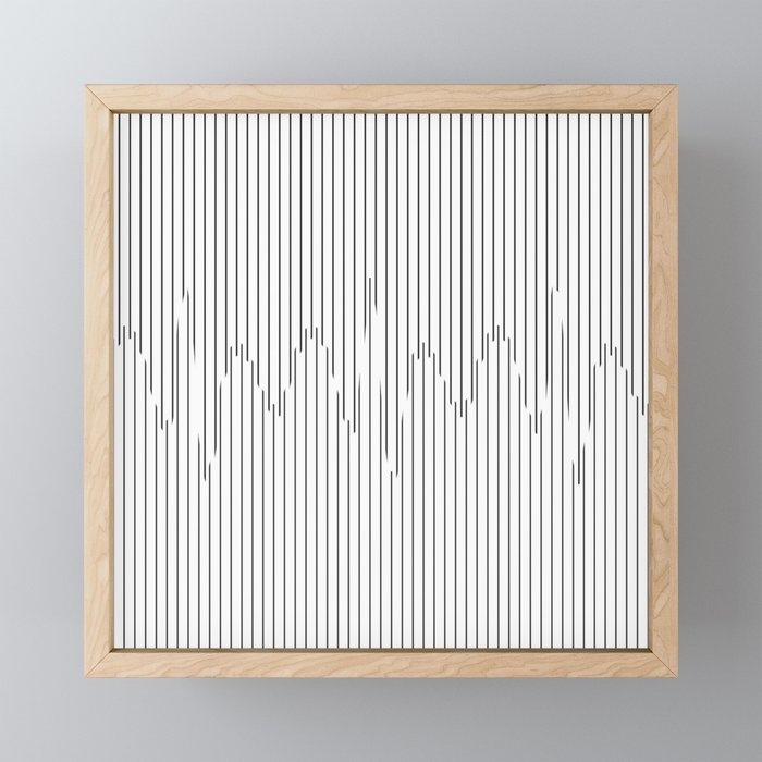 Graphic Waves Framed Mini Art Print
