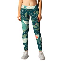 Enchanted Emerald Fairy Forest Leggings