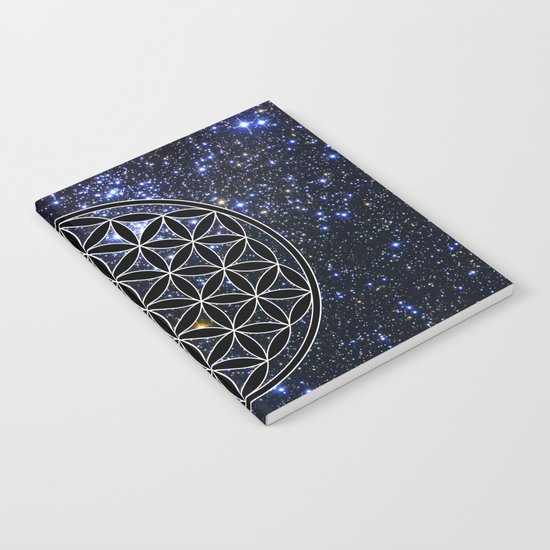 Flower of life in the space Notebook