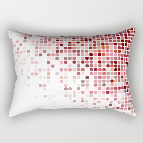 Red corner mosaic Rectangular Pillow