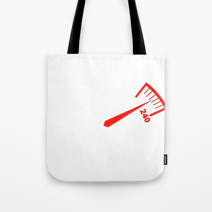 Dad don't drive fast, think of us Tote Bag