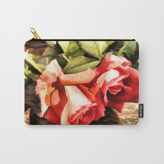 Timeless Tropicana Roses Carry-All Pouch