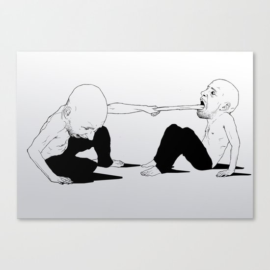 sore loser Canvas Print