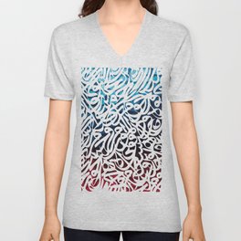 Arabic Typography V Neck T Shirt