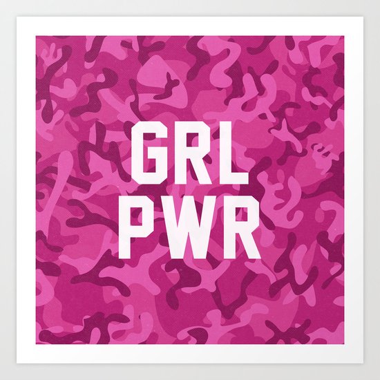 GRL PWR Art Print