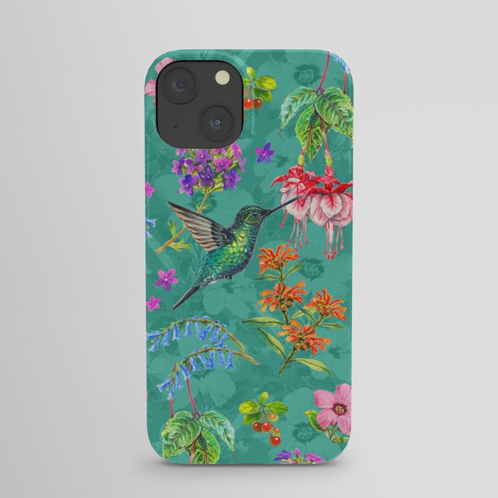 Floral Hummingbirds - BBG iPhone Case