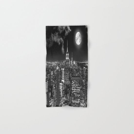 New York Under the Moon Hand & Bath Towel