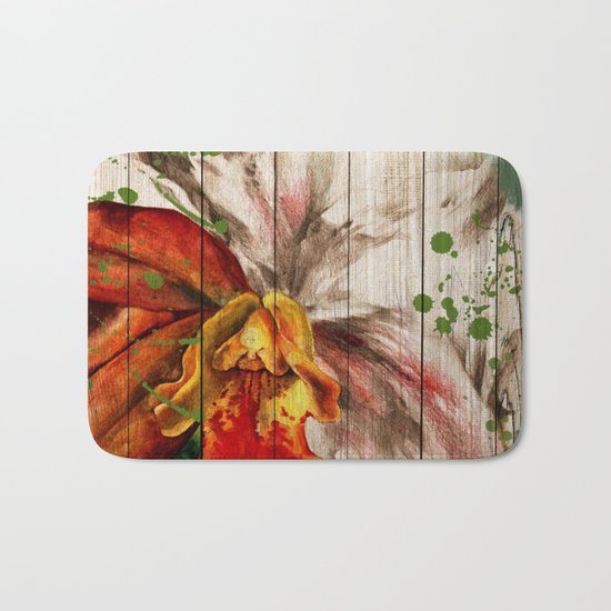 Spring on Wood 02 Bath Mat