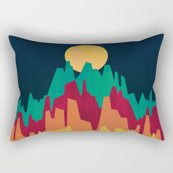 Rocky Landscape Rectangular Pillow