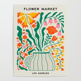 Flower Market 05: Los Angeles Poster