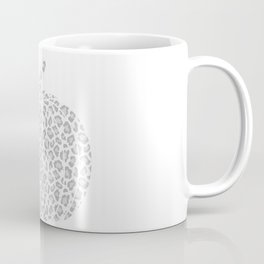 Silver Leopard Pumpkin - Grey And White Coffee Mug