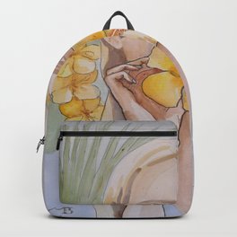 Yellow flower Backpack | Painting, Summer, Yellow, Women, Fun, Blondy, Flower, Beauty 