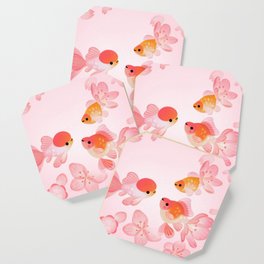 Cherry blossom goldfish Coaster