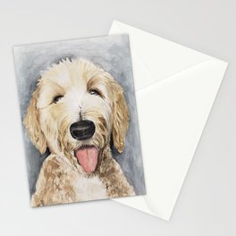 Goldendoodle Watercolor Stationery Cards