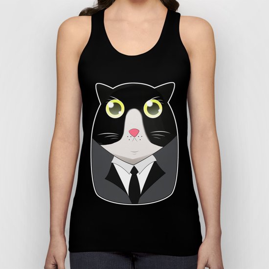 A Cat Born With Tuxedo Suit Unisex Tank Top By Catifornia Society6
