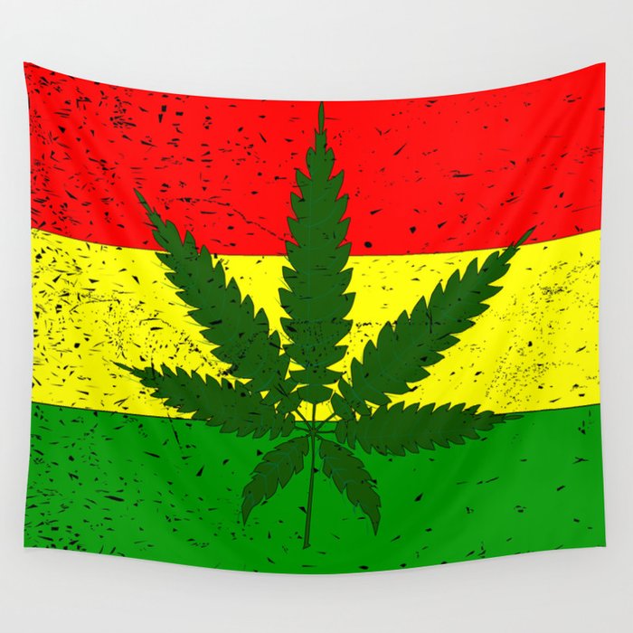 Rastafarian Flag Wall Tapestry