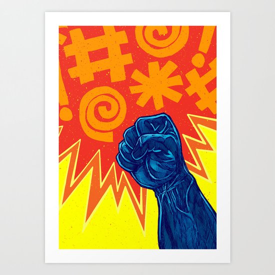 Superheroes SF Art Print