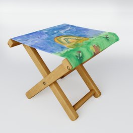 Night in the forest Folding Stool