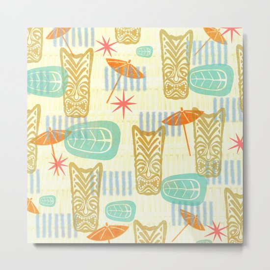 TIKI On The Beach Metal Print