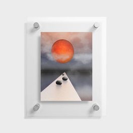 fullmoon somewhere -04- Floating Acrylic Print