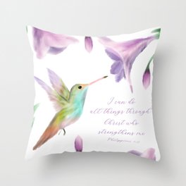 I Can Do All Things Throw Pillow
