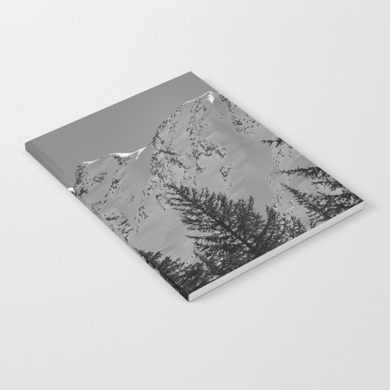 Gwin's Winter Vista - B & W Notebook