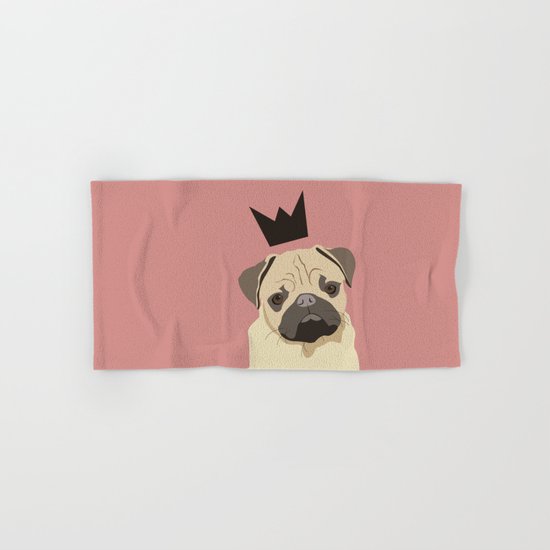 Royal pug Hand & Bath Towel
