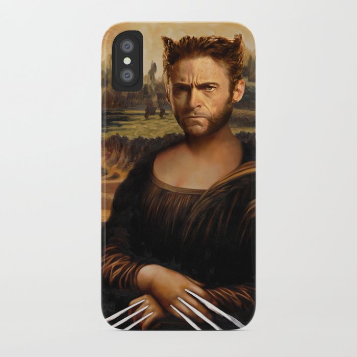 Hugh Jackman Mona Lisa Face Swap iPhone Case