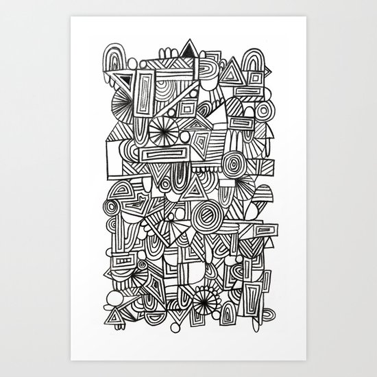 Schritttempo Art Print