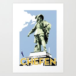 CHEFEN Art Print | Graphicdesign, Art, Gustavadolf, Gustaviiadolf, Chefen, Digital, Kungen, Poster, Gothenburg, Sverige 