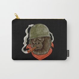 Gorilla Silverback Smoking A Cigar Gift I Military Carry-All Pouch