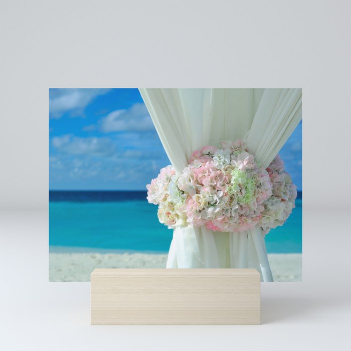 Tropical Beach Wedding Mini Art Print