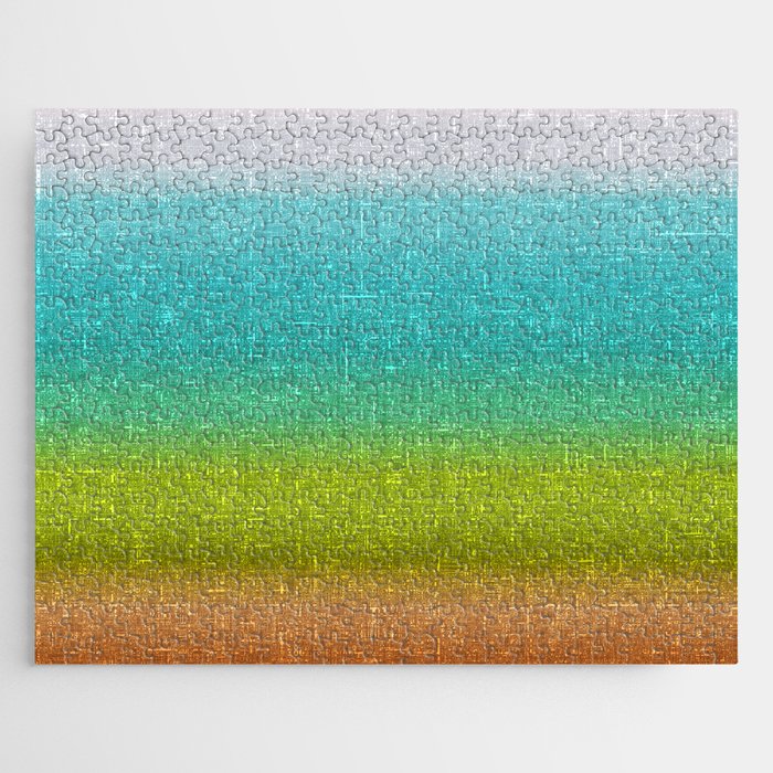 tropical ombre sunset architectural glass texture look gradient Jigsaw Puzzle