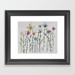 dainty flowers Framed Art Print