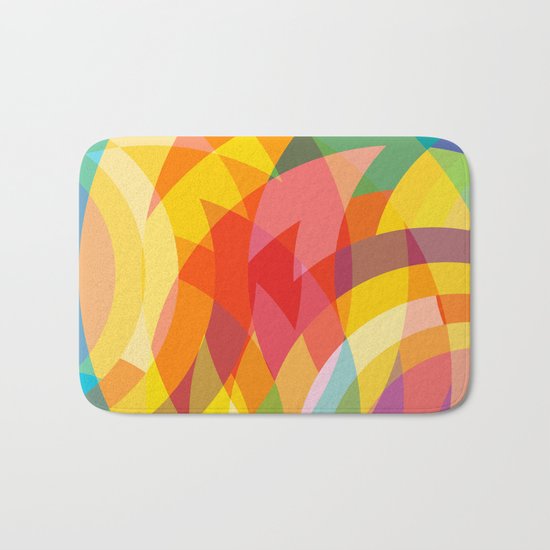 circle colour fields Bath Mat