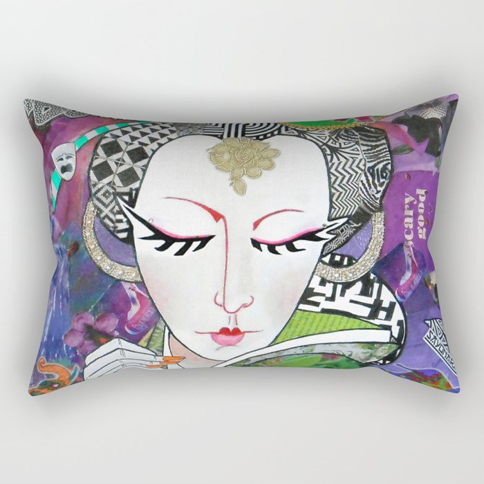 Indian Geisha Rectangular Pillow