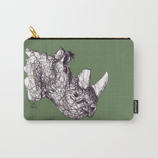Reginald Rhinoceros Carry-All Pouch