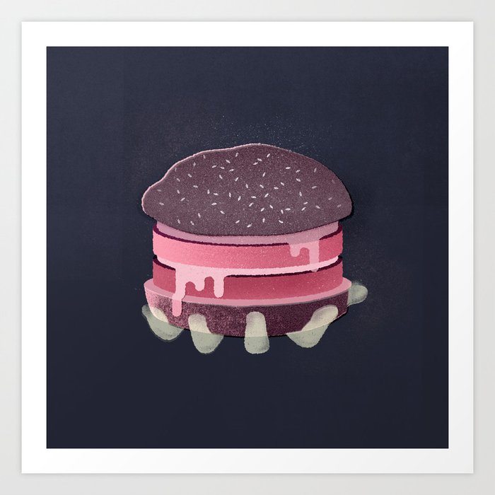 Fast food - Burger Art Print