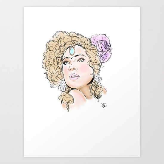 "Alex Kingston" Art Print
