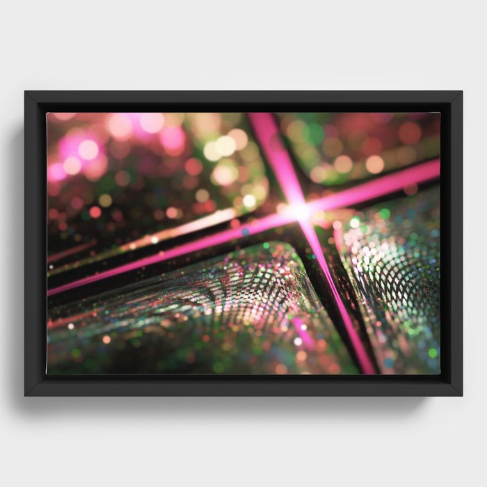 Microskopic VI - Disco Fever Framed Canvas