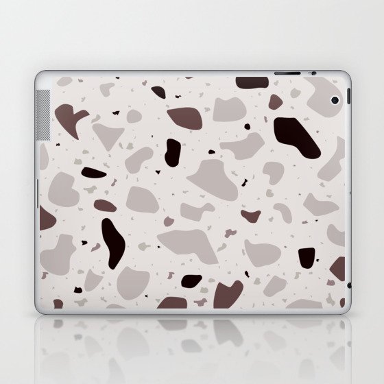 Terrazzo natura marble pattern Laptop & iPad Skin