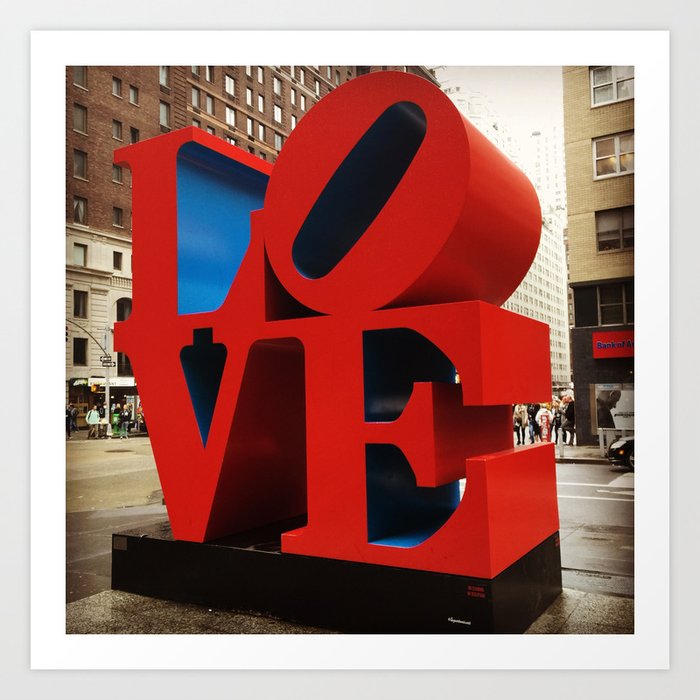 Love Sculpture - NYC Art Print