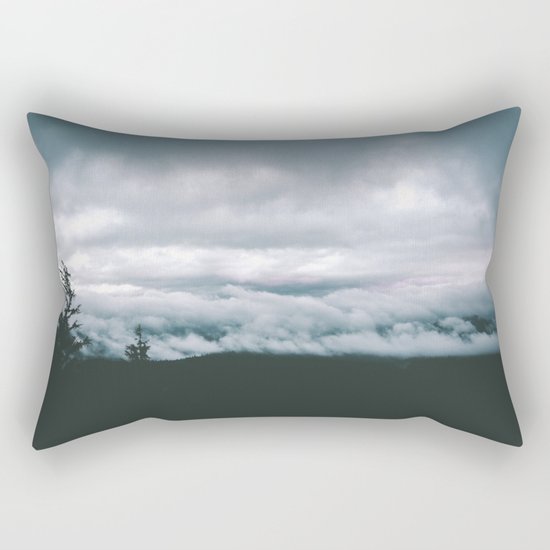 Forest Fog VII Rectangular Pillow